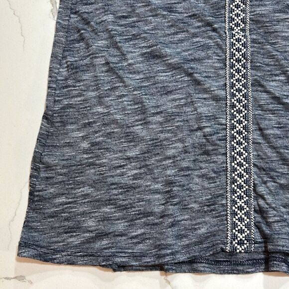 Anthropologie W5 | Women’s Boho Beaded Sleeveless Navy Tank Top Shirt - Picture 8 of 16